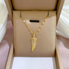 Necklace Titanium Steel Exaggerated Microinlaid Real Gold Electroplated Cartoon Geometric Style Accessories