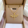 Necklace Titanium Steel Exaggerated Microinlaid Real Gold Electroplated Cartoon Geometric Style Accessories