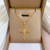 Necklace Titanium Steel Exaggerated Microinlaid Real Gold Electroplated Cartoon Geometric Style Accessories