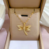 Necklace Titanium Steel Exaggerated Microinlaid Real Gold Electroplated Cartoon Geometric Style Accessories