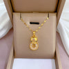 Necklace Titanium Steel Exaggerated Microinlaid Real Gold Electroplated Cartoon Geometric Style Accessories