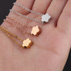 Necklace Titanium Steel Flower Electroplating Pendant