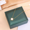 Necklace Titanium Steel Four Leaf Clover Electroplating Light Luxury Women's O Chain