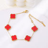 Necklace Titanium Steel Four Leaf Clover Electroplating Light Luxury Women's O Chain