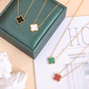 Necklace Titanium Steel Four Leaf Clover Electroplating Light Luxury Women's O Chain