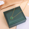 Necklace Titanium Steel Four Leaf Clover Electroplating Light Luxury Women's O Chain