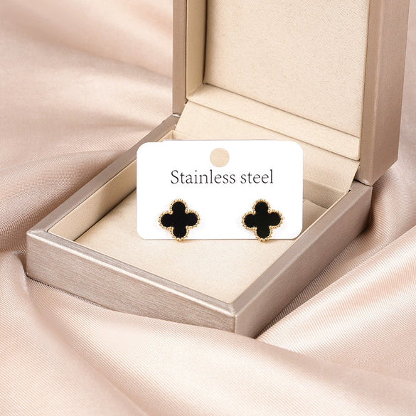 Necklace Titanium Steel Four Leaf Clover Electroplating Light Luxury Women's O Chain