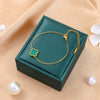 Necklace Titanium Steel Four Leaf Clover Electroplating Light Luxury Women's O Chain