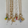 Necklace Titanium Steel Fruit Heart Style Electroplating