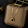 Necklace Titanium Steel Geometric Ball Chain Electroplating