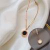 Necklace Titanium Steel Geometric Ball Chain Electroplating