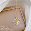 Necklace Titanium Steel Geometric Cross Diamond Unisex