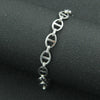 Necklace Titanium Steel Geometric Cuban Chain Stitching Oval Buckle Unisex