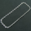 Necklace Titanium Steel Geometric Cuban Chain Stitching Oval Buckle Unisex