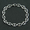 Necklace Titanium Steel Geometric Cuban Chain Stitching Oval Buckle Unisex