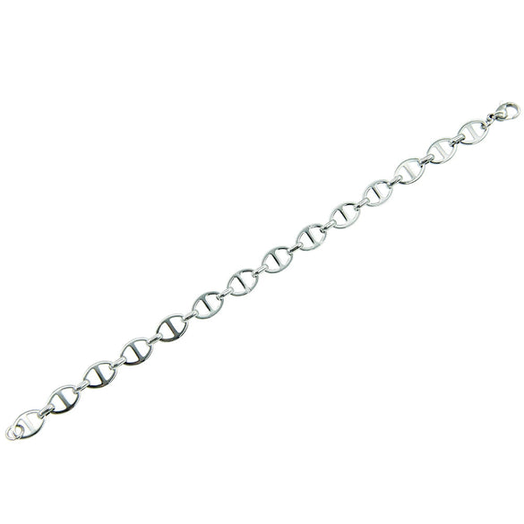 Necklace Titanium Steel Geometric Cuban Chain Stitching Oval Buckle Unisex