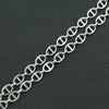 Necklace Titanium Steel Geometric Cuban Chain Stitching Oval Buckle Unisex