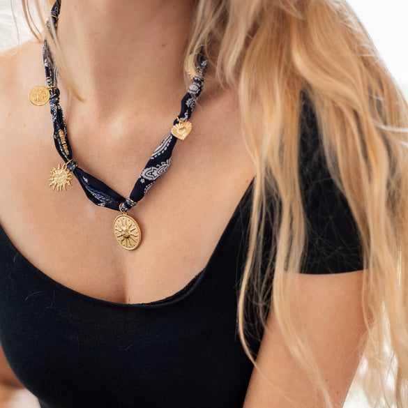 Necklace Titanium Steel Geometric Electroplating Bohemian Elegant Minimalist Smiley Face Heart Palm