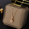 Necklace Titanium Steel Geometric Electroplating For Female
