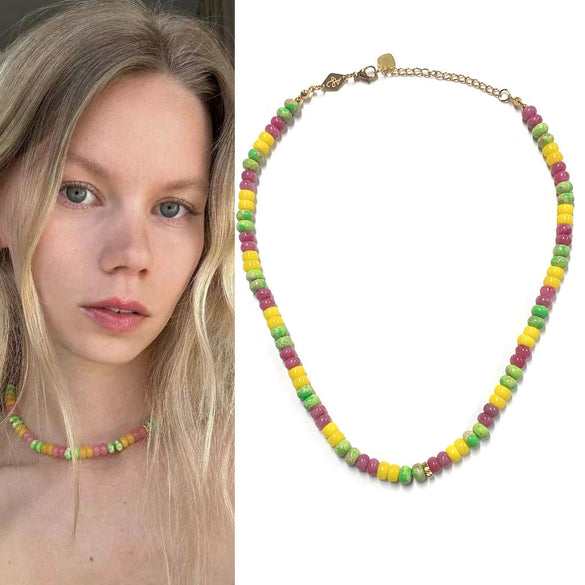 Necklace Titanium Steel Geometric Electroplating For Women