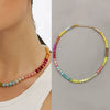 Necklace Titanium Steel Geometric Electroplating For Women