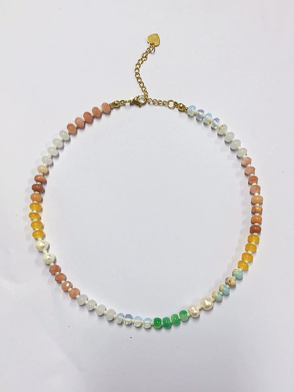 Necklace Titanium Steel Geometric Electroplating For Women