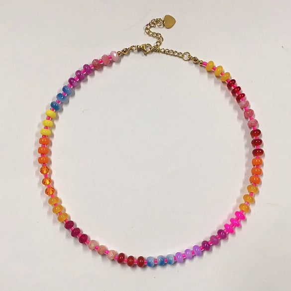 Necklace Titanium Steel Geometric Electroplating For Women