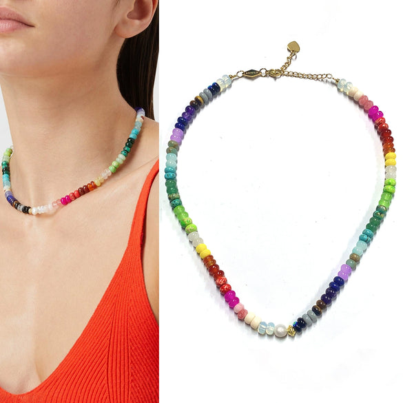 Necklace Titanium Steel Geometric Electroplating For Women