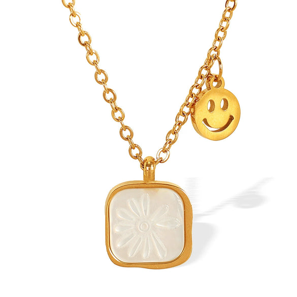 Necklace 316L Stainless Steel Geometric Electroplating Jewelry Women