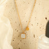 Necklace 316L Stainless Steel Geometric Electroplating Jewelry Women