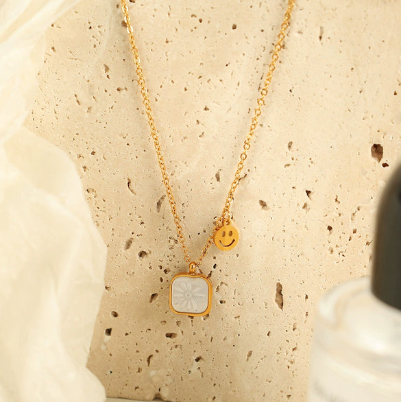 Necklace 316L Stainless Steel Geometric Electroplating Jewelry Women