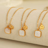 Necklace 316L Stainless Steel Geometric Electroplating Jewelry Women