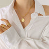 Necklace 316L Stainless Steel Geometric Electroplating Jewelry