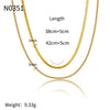 Necklace Titanium Steel Geometric Electroplating Women's