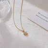 Necklace Titanium Steel Geometric Fivepointed Star Electroplating