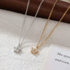 Necklace Titanium Steel Geometric Fivepointed Star Electroplating