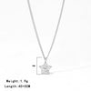 Necklace Titanium Steel Geometric Fivepointed Star Electroplating