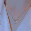 Necklace Titanium Steel Geometric Gold Inlaid Little Elk Pendant Women's Fashionable Clavicle Chain