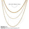 Necklace 316L Stainless Steel Geometric Ins Style Electroplated