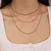 Necklace 316L Stainless Steel Geometric Ins Style Electroplated