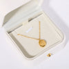 Necklace Titanium Steel Geometric Irregular Flower Oval Pendant Electroplated 18K Gold Unisex Ochain