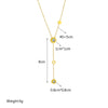 Necklace Titanium Steel Geometric Long Tassel Circle Chain Electroplating Women's Jewelry