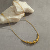 Necklace Titanium Steel Geometric Pattern Brushed Electroplated 18K Gold Women's