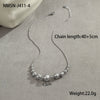 Necklace Titanium Steel Geometric Pattern Brushed Electroplated 18K Gold Women's