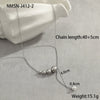Necklace Titanium Steel Geometric Pattern Brushed Electroplated 18K Gold Women's