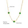Necklace Titanium Steel Geometric Pattern Electroplated Simple Retro Light Luxury