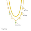 Necklace Titanium Steel Geometric Pattern Electroplating Punk Style