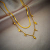 Necklace Titanium Steel Geometric Pattern Electroplating Punk Style