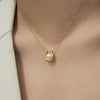 Necklace Titanium Steel Geometric Pearl Electroplating Snake Bone Chain Women's