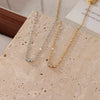 Necklace Titanium Steel Geometric Pendant O Chain Electroplated Minimalist Women's Jewelry